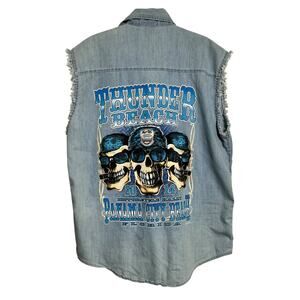 Bikerwear USA 2014 Panama City Beach Thunder Beach M Sleeveless Shirt (2860)